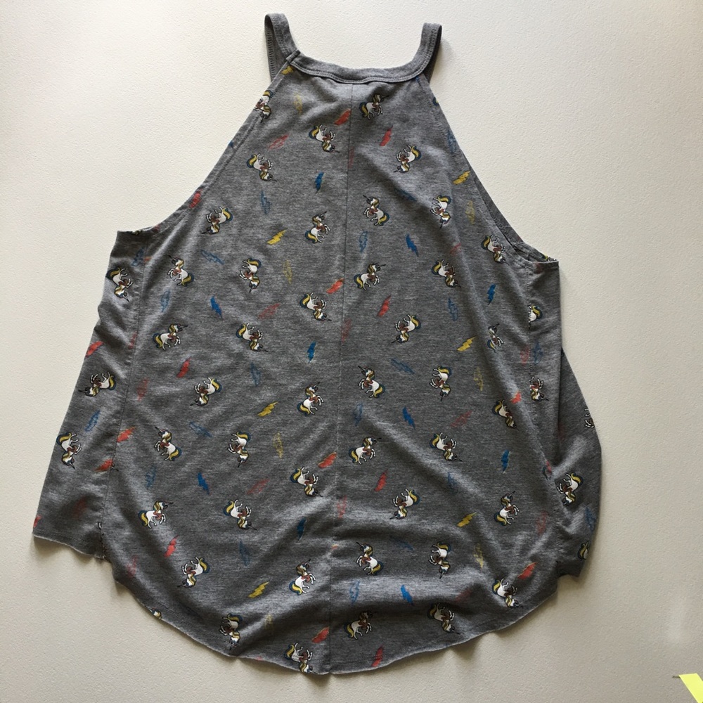 Modern Lux tank gray top with unicorns size XL - Picture 6 of 8